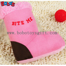 Rosa Plush botas juguete de perro de mascota con Squeaker BOSW1080 / 15CM